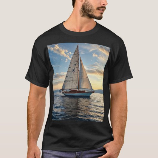 T-shirt voilier cool (Devant)