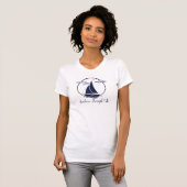 T-shirt Voilier de silhouette nautique / ancrages aweigh (Devant entier)