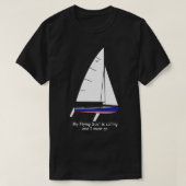 T-shirt voilier en Scot volant Mon voilier en Scot volant  (Design devant)