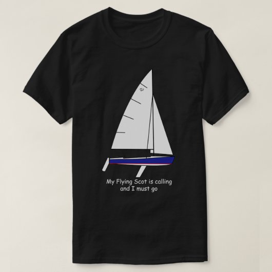 T-shirt voilier en Scot volant Mon voilier en Scot volant  (Design devant)