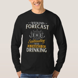 T-shirt Voilier et buvant Graphique Femmes Hommes Voile
