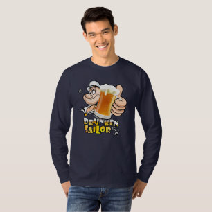 T-shirt Voilier ivre Hommes Long Sleeve