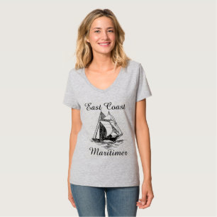 T-shirt Voilier maritime de la côte Est