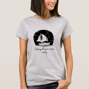 T-shirt Voilier Voilier Yacht Citation Inspirante T