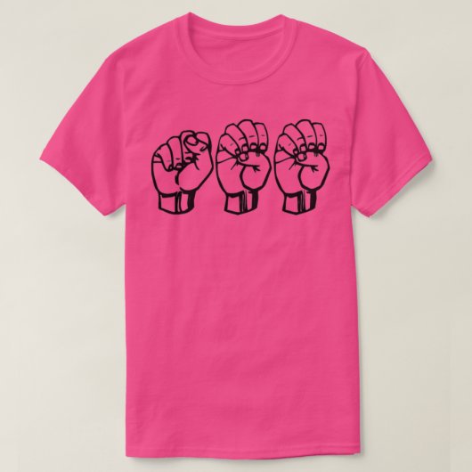 T-shirt Voir dans ASL (Design devant)