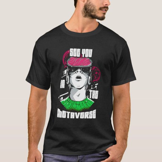 T-shirt Voir Dans Le Metaverse Virtual Reality Player Vr (Devant)