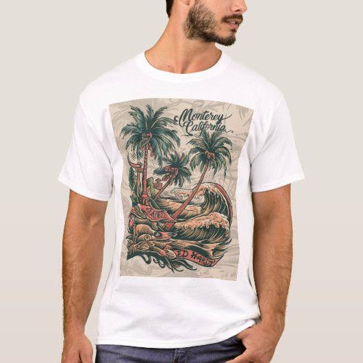 T-SHIRT VOIR DESIGN PLAGE (Devant)
