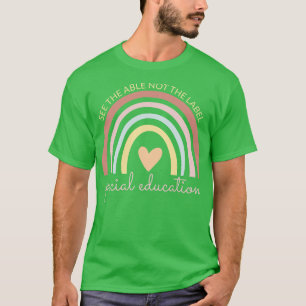 T-shirt Voir La Capacité Pas Le Étiquette Éducation Spécia