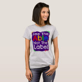 T-shirt Voir La Table Pas Le Étiquette (Devant entier)