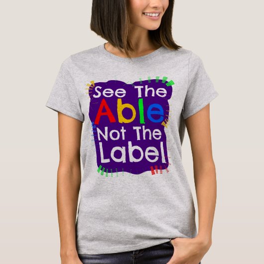 T-shirt Voir La Table Pas Le Étiquette (Devant)