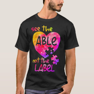 T-shirt Voir L'Able Pas Le Mois De La Sensibilisation sur 