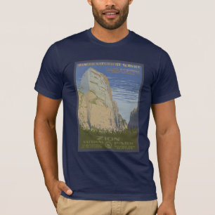 T-shirt Voir l'affiche de voyage America Vintage Zion Park
