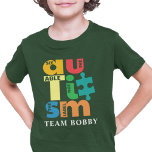 T-shirt Voir L'autisme pas Étiquette<br><div class="desc">Pour beaucoup de gens, la Sensibilisation sur l'autisme est présente en avril, pour certains, la prise de conscience est quotidienne. Cette conception de support de Sensibilisation sur l'autisme dit Voir l'Able pas l'Autisme Étiquette. Portez-le avec fierté et montrez au monde que vous soutenez et que vous êtes fier d'être un...</div>