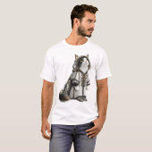 T-shirt Voir le chat dans un authentique Selham brodé (Devant entier)