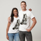 T-shirt Voir le chat dans un authentique Selham brodé (Unisexe)