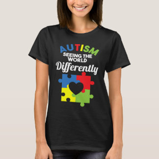 T-shirt Voir le monde différemment Sensibilisation à l'aut