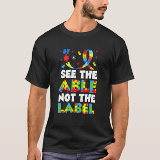 T-shirt Voir les capables et non les Lebal Sensibilisation