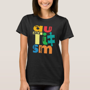 T-shirt Voir les capacités et non l'étiquette Autisme