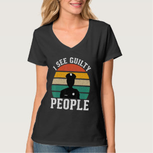 T-shirt Voir les personnes coupables Agent de correction 1