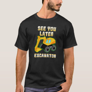 T-shirt Voir Plus Tard Excavateur Enfants T