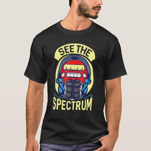 T-shirt Voir Spectrum Amateur Radio (Devant)