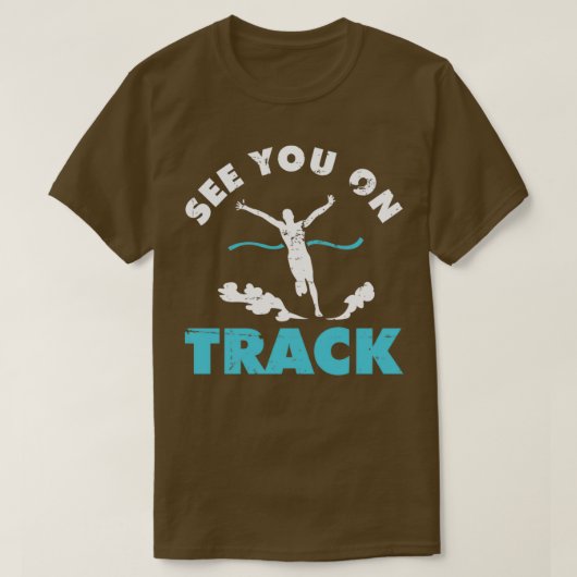 T-shirt Voir Sur La Piste De Course Et Le Champ (Design devant)