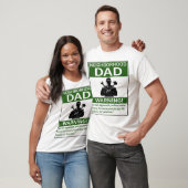 T-shirt Voisinage Papa Avertissement Vert Trouvé Fixer (Unisexe)