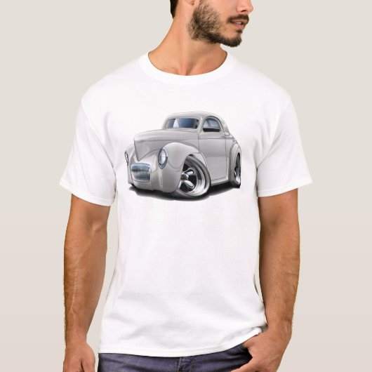 T-shirt Voiture 1941 de blanc de Willys (Devant)