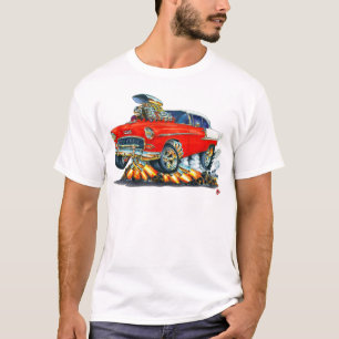 T-shirt Voiture 1955 de rouge de Chevy Belair