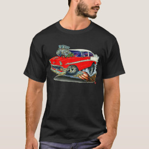 T-shirt Voiture 1956 de rouge de Chevy Belair