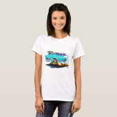 T-shirt Voiture 1956 de turquoise de nomade de Chevy (Devant entier)
