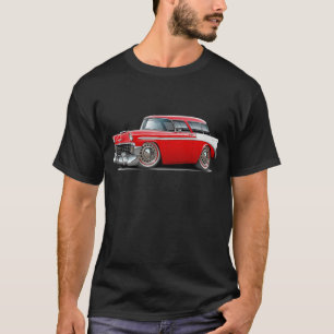 T-shirt Voiture 1956 Rouge-Blanche de nomade