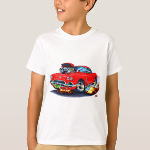 T-shirt Voiture 1962 de rouge de Corvette