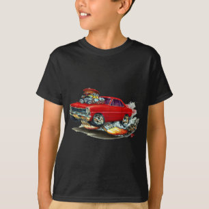 T-shirt Voiture 1966-67 de rouge de nova