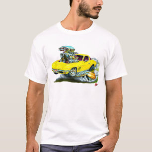 T-shirt Voiture 1966-67 jaune de Corvette