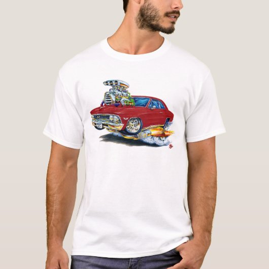T-shirt Voiture 1966 marron de Chevelle (Devant)