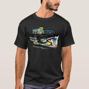 T-shirt Voiture 1968-69 noire de Plymouth GTX