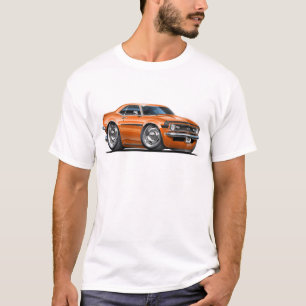 T-shirt Voiture 1968 Orange-Noire de Camaro