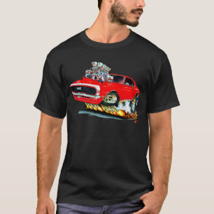 T-shirt Voiture 1968 Rouge-Blanche de Camaro