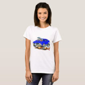 T-shirt Voiture 1969 de bleu de sabre d'abordage d'Olds (Devant entier)