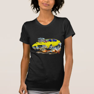 T-shirt Voiture 1969 de jaune de sabre d'abordage d'Olds
