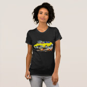 T-shirt Voiture 1969 de jaune de sabre d'abordage d'Olds (Devant entier)