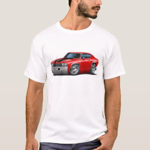 T-shirt Voiture 1969 Rouge-Noire de Chevelle