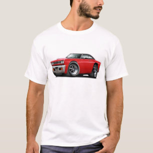 T-shirt Voiture 1969 supérieure Rouge-Noire de Roadrunner