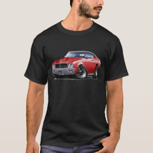 T-shirt Voiture 1970-72 supérieure noire rouge de GS de