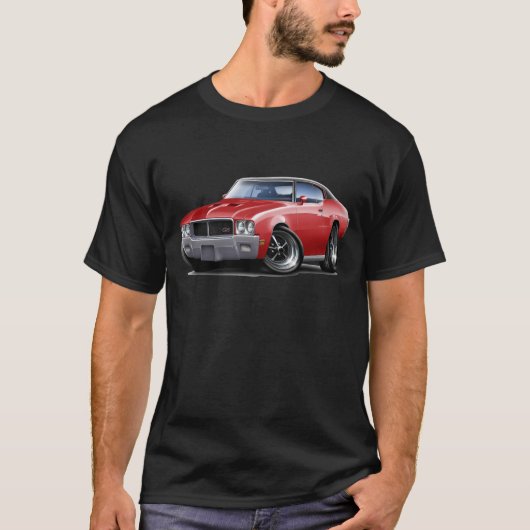 T-shirt Voiture 1970-72 supérieure noire rouge de GS de (Devant)