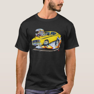 T-shirt Voiture 1970-74 de jaune de chiffon de Plymouth