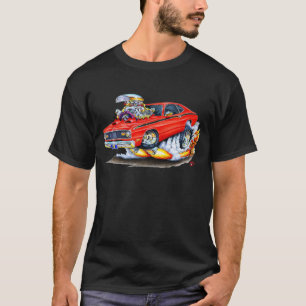 T-shirt Voiture 1970-74 de rouge de chiffon de Plymouth