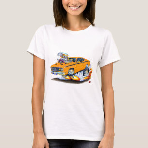T-shirt Voiture 1970-74 d'orange de chiffon de Plymouth