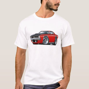T-shirt Voiture 1970 de rouge de Cuda AAR